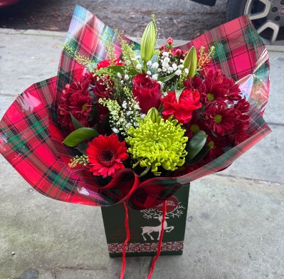 It’s Christmas hand tied