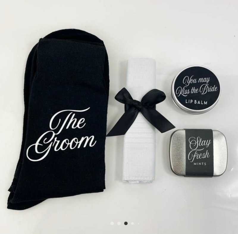 Fire & wolf groom gift set