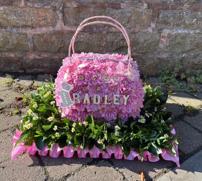 Hand bag funeral tribute