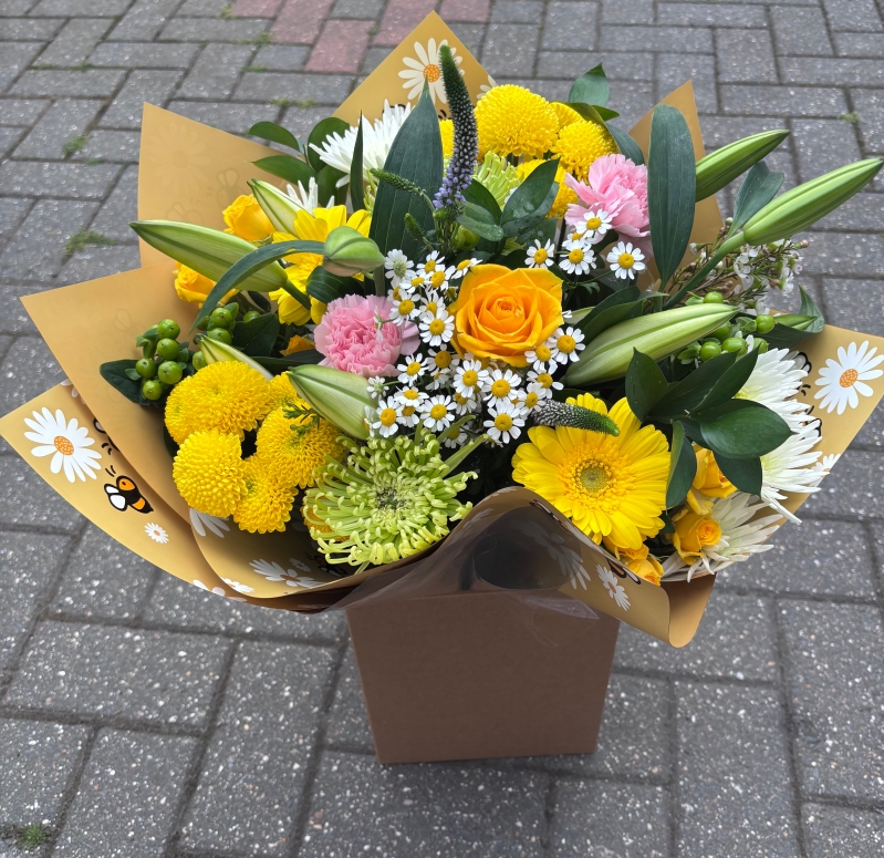 Large florist choice hand tied