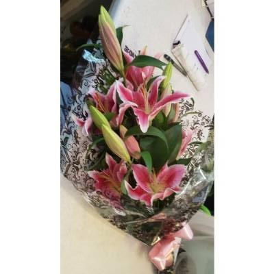 Pink Lily Bouquet