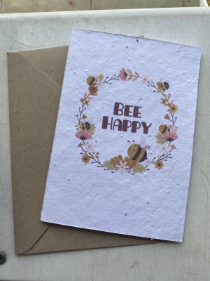 Seeded greetings card