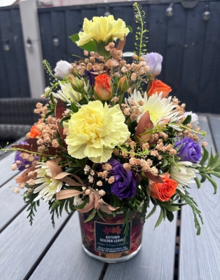 Surprise me candle arrangement