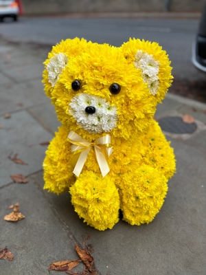 Yellow 3d teddy bear