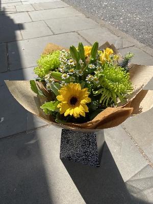 Yellow and lime gift box