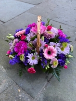 Round Basket Arrangement