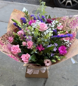 Pink and Purple Handtied