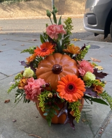 Ceramic pumpkin arrangement 1