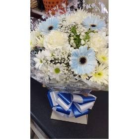 Blue and White Handtied