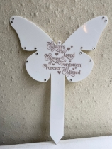 Butterfly memorial stake
