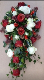 Christmassy shower bouquet