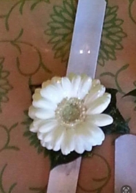 Gerbera wrist  corsage