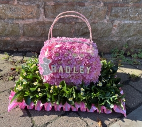 Hand bag funeral tribute