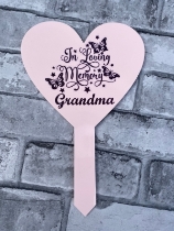 In loving memory heart grave marker