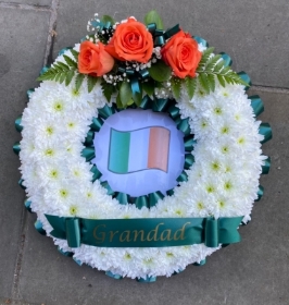 Irish flag wreath