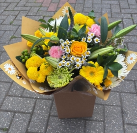 Large florist choice hand tied