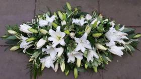 Lily casket spray