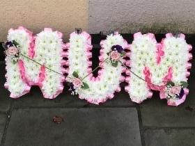 Mum tribute pink and purple