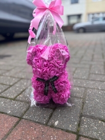 Pink rose bear