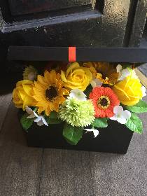 Soap flowers in box