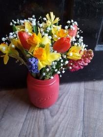 Spring flower vase