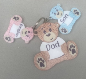 Teddy bear keyring